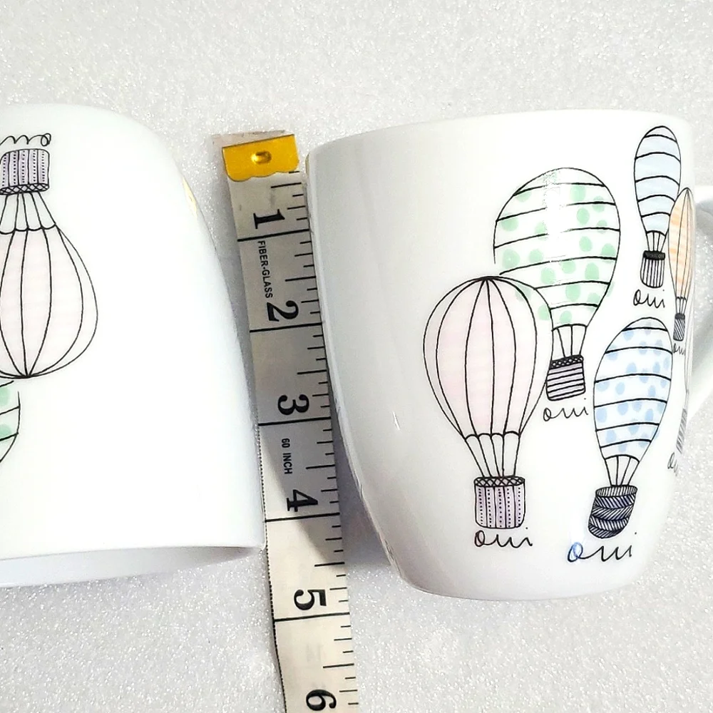 Sur La Table 2 Hot Air Balloon Mugs Cups